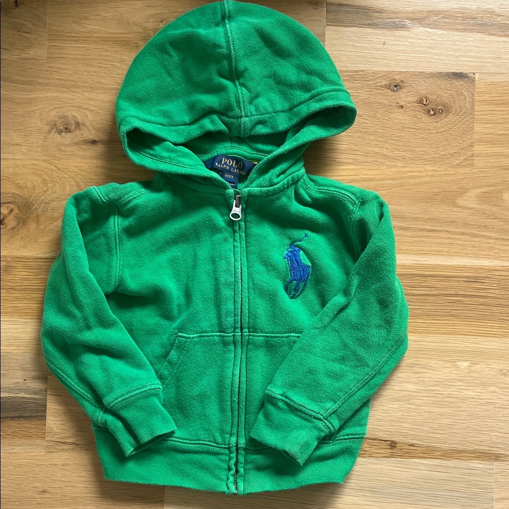 Polo by Ralph Lauren Bright Green Kids Hoodie size 2T